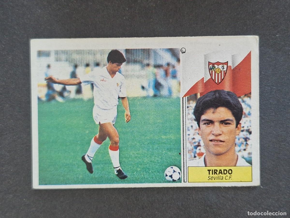 Cartes &agrave; collectionner de Football: L3 TIRADO SEVILLA C. F. LIGA ESTE 1986 1987 86 87 NUNCA PEGADO SIN PEGAR