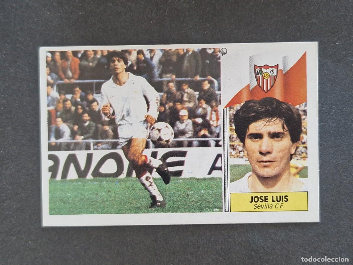 Cromos de f&uacute;tbol: L3 JOSE LUIS SEVILLA C. F. LIGA ESTE 1986 1987 86 87 NUNCA PEGADO SIN PEGAR