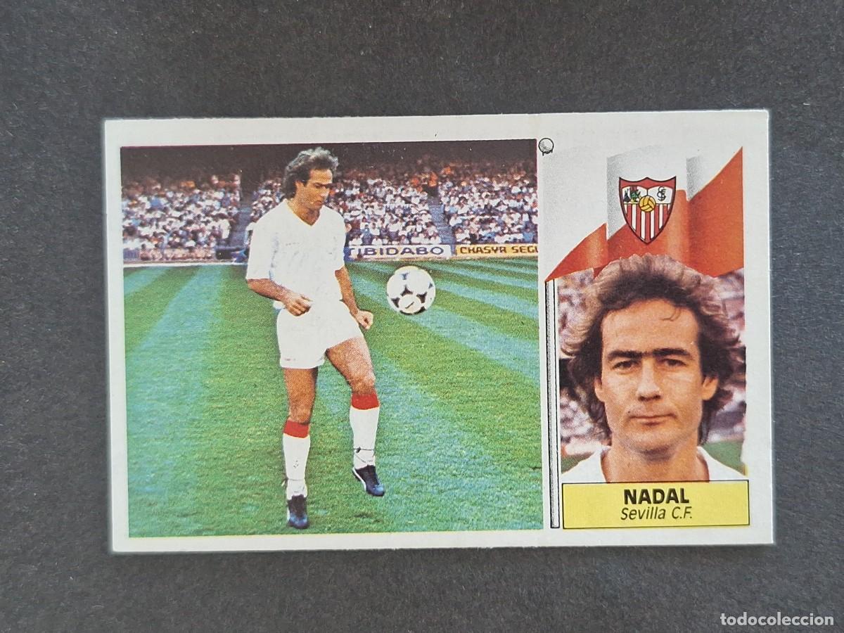 Cromos de f&uacute;tbol: L3 NADAL SEVILLA C. F. LIGA ESTE 1986 1987 86 87 NUNCA PEGADO SIN PEGAR