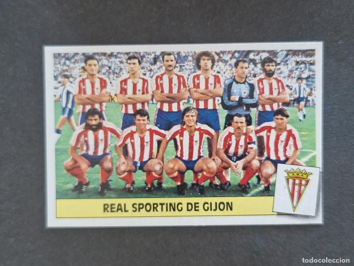 Cromos de f&uacute;tbol: L3 EQUIPO ALINEACION SPORTING DE GIJON LIGA ESTE 1986 1987 86 87 NUNCA PEGADO SIN PEGAR