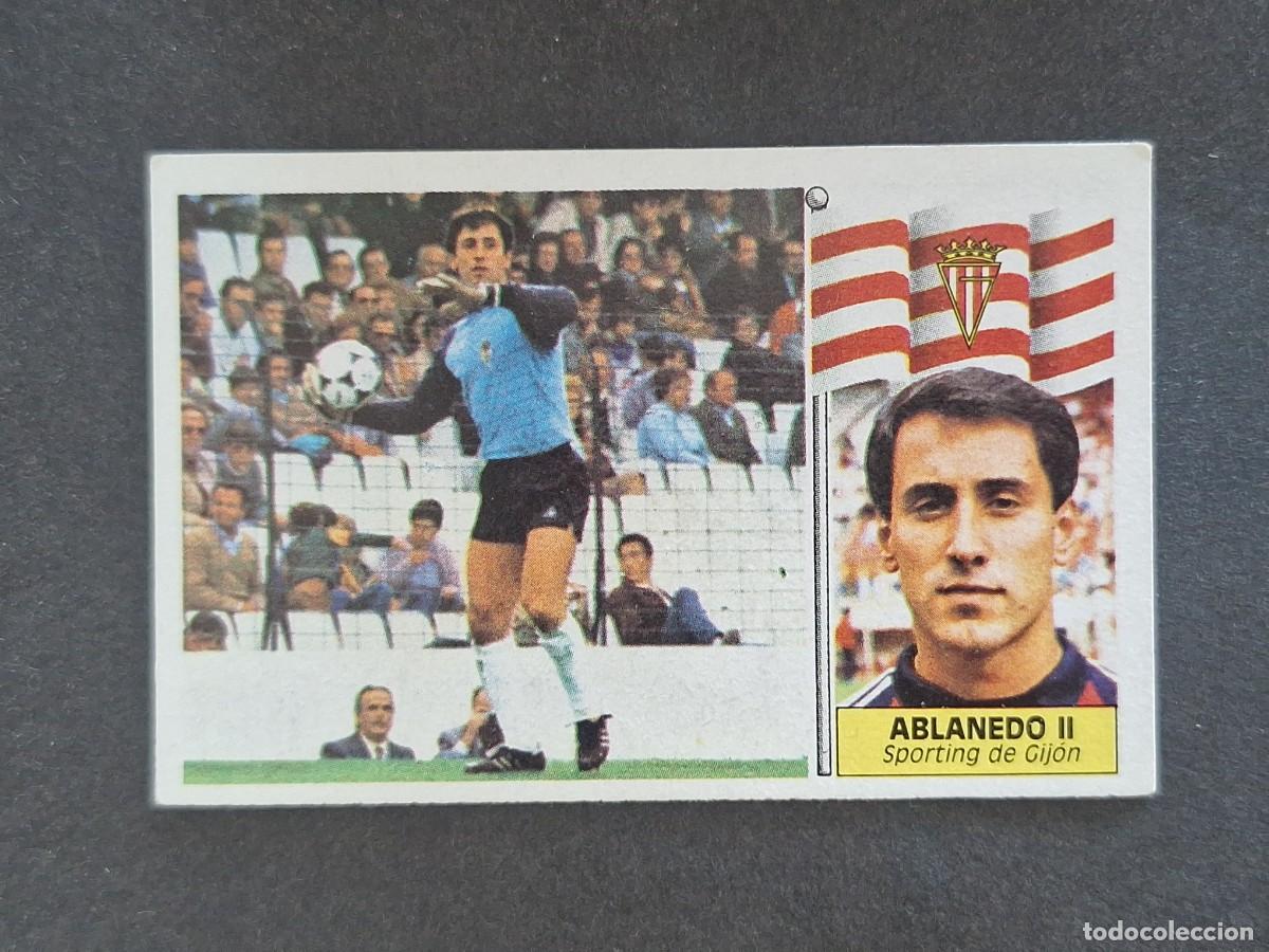 Cromos de f&uacute;tbol: L3 ABLANEDO II SPORTING DE GIJON LIGA ESTE 1986 1987 86 87 NUNCA PEGADO SIN PEGAR