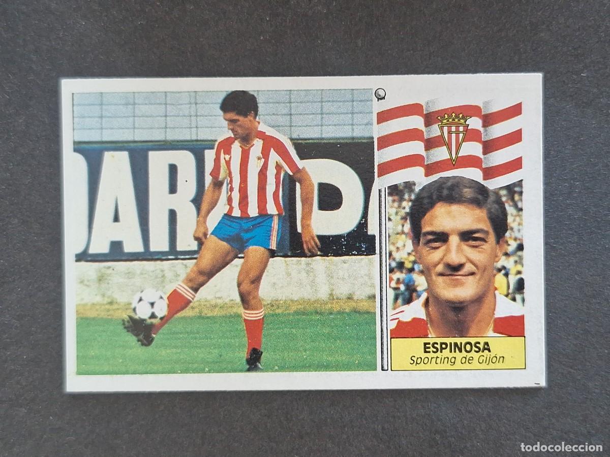 Cromos de f&uacute;tbol: L3 ESPINOSA SPORTING DE GIJON LIGA ESTE 1986 1987 86 87 NUNCA PEGADO SIN PEGAR