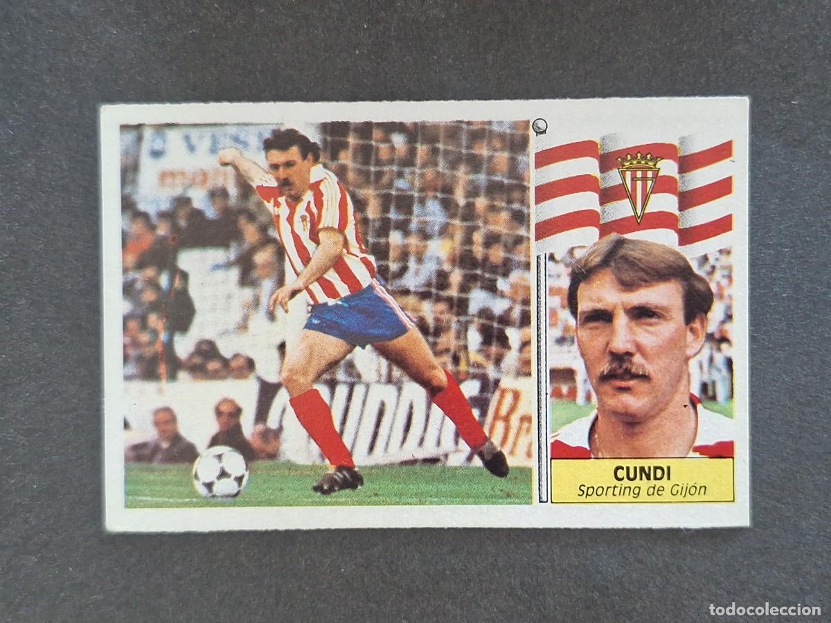 Cromos de f&uacute;tbol: L3 CUNDI SPORTING DE GIJON LIGA ESTE 1986 1987 86 87 NUNCA PEGADO SIN PEGAR