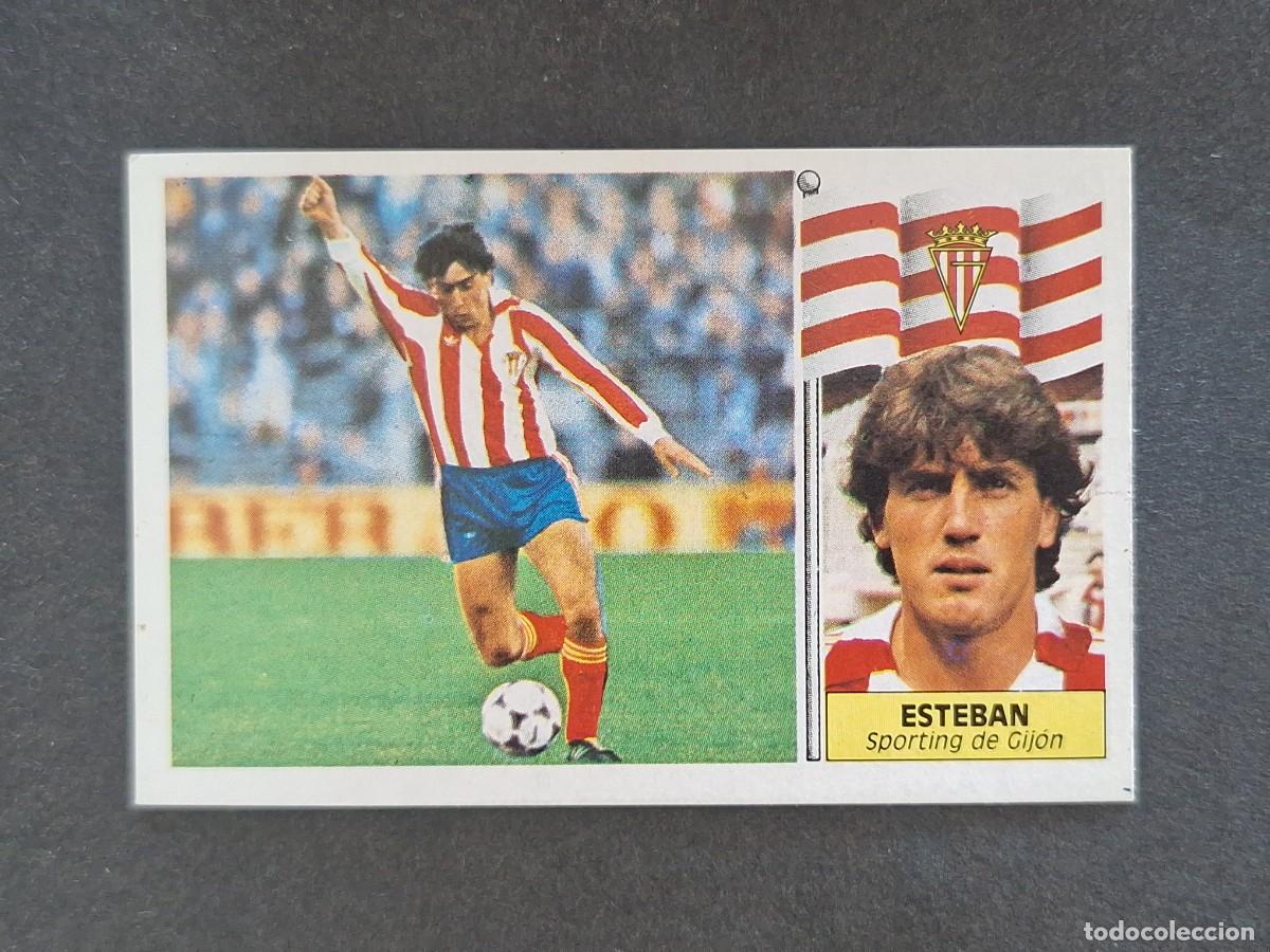 Cromos de f&uacute;tbol: L3 ESTEBAN SPORTING DE GIJON LIGA ESTE 1986 1987 86 87 NUNCA PEGADO SIN PEGAR