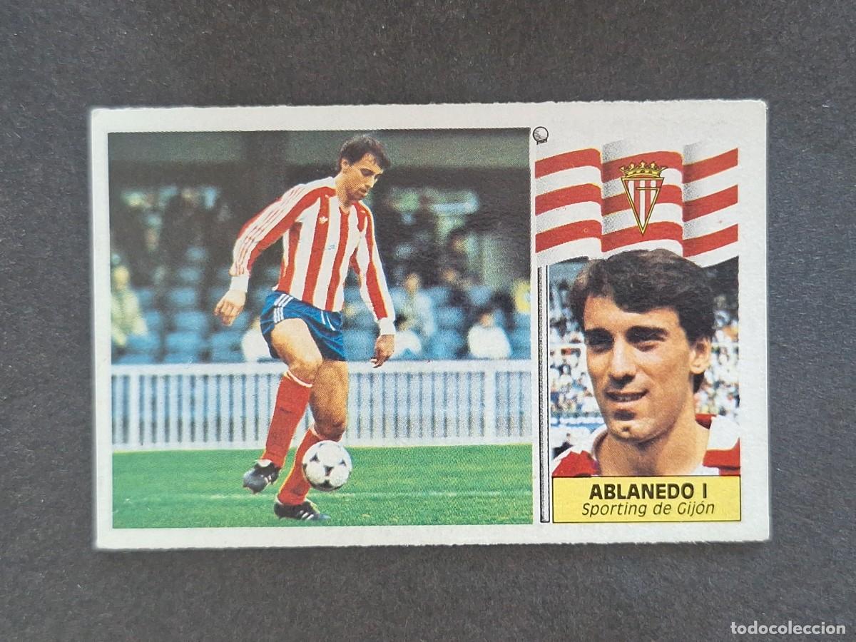 Cromos de f&uacute;tbol: L3 ABLANEDO I SPORTING DE GIJON LIGA ESTE 1986 1987 86 87 NUNCA PEGADO SIN PEGAR