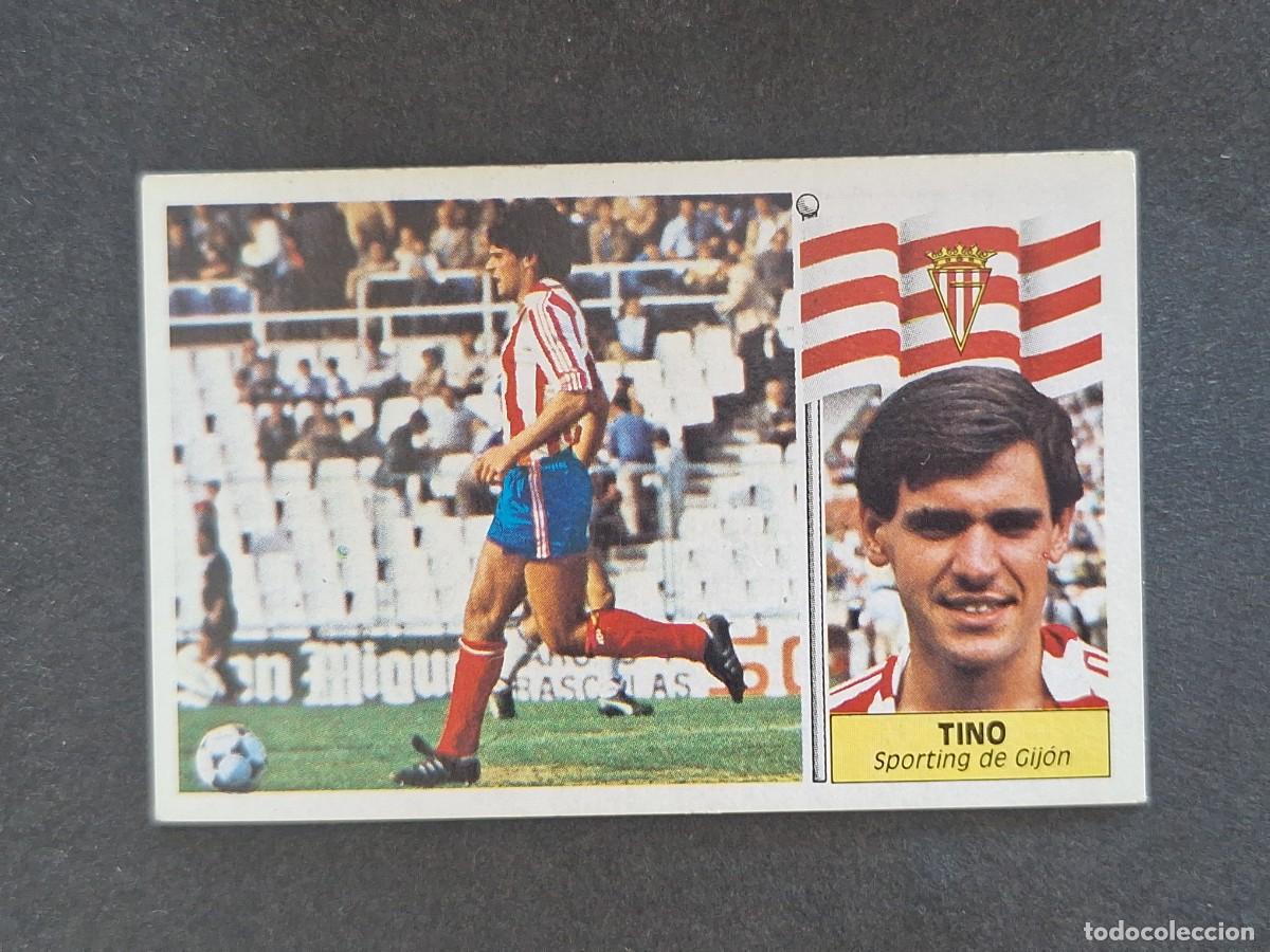 Cromos de f&uacute;tbol: L3 TINO SPORTING DE GIJON LIGA ESTE 1986 1987 86 87 NUNCA PEGADO SIN PEGAR