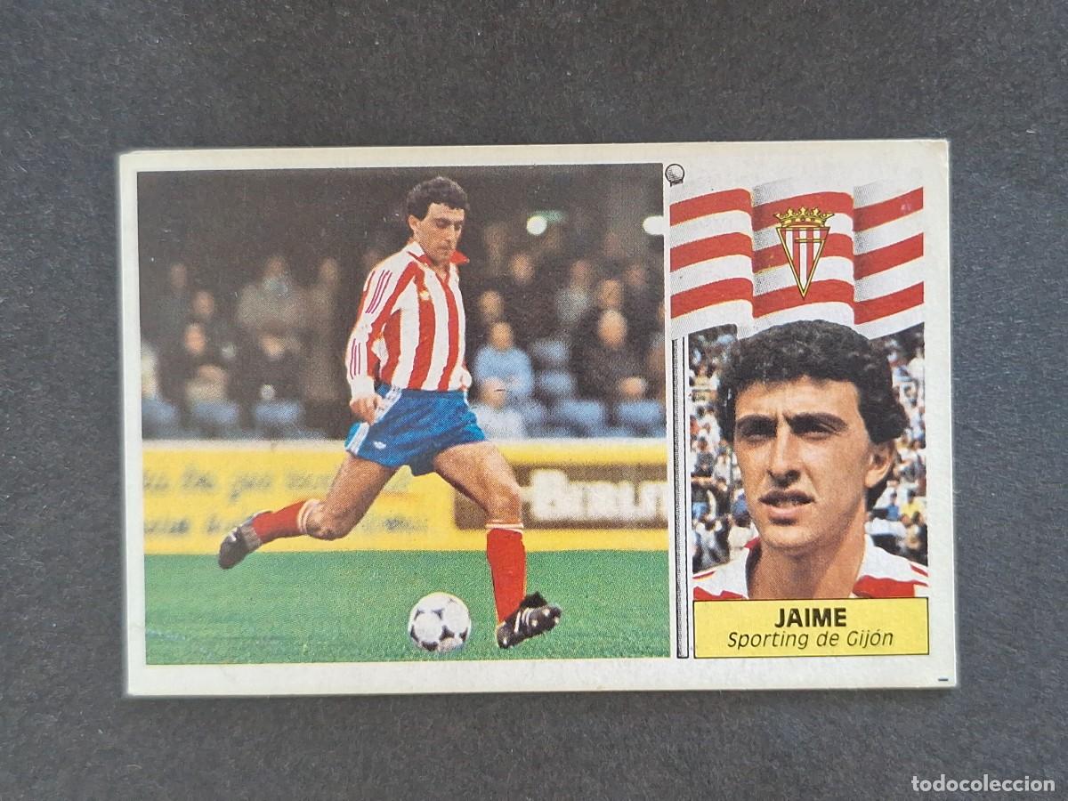 Cromos de f&uacute;tbol: L3 JAIME SPORTING DE GIJON LIGA ESTE 1986 1987 86 87 NUNCA PEGADO SIN PEGAR