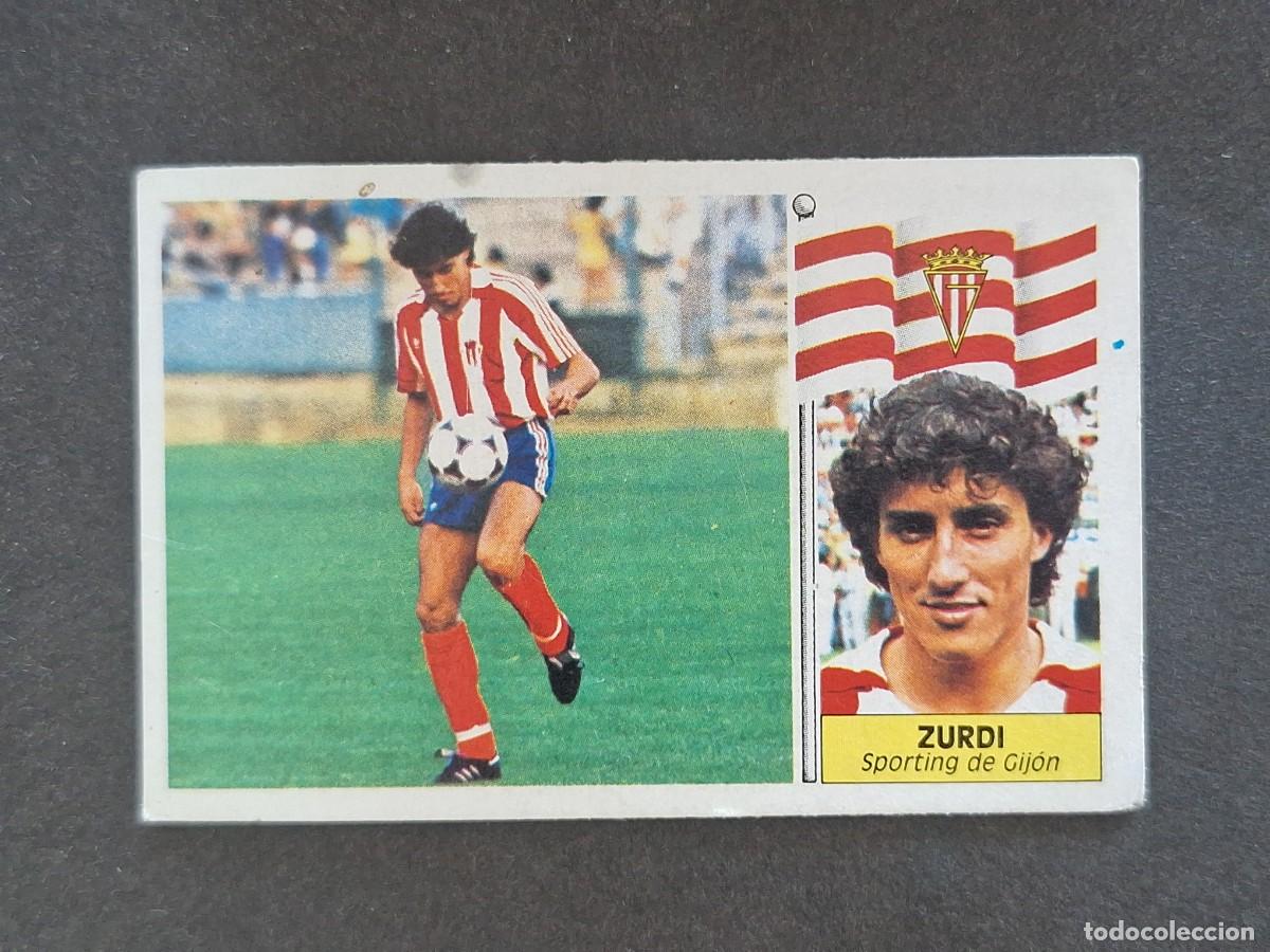 Cromos de f&uacute;tbol: L3 ZURDI SPORTING DE GIJON LIGA ESTE 1986 1987 86 87 NUNCA PEGADO SIN PEGAR