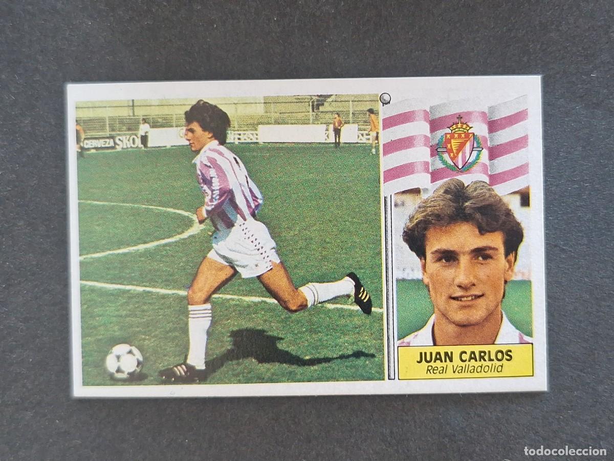 Cromos de f&uacute;tbol: L3 JUAN CARLOS REAL VALLADOLID LIGA ESTE 1986 1987 86 87 NUNCA PEGADO SIN PEGAR