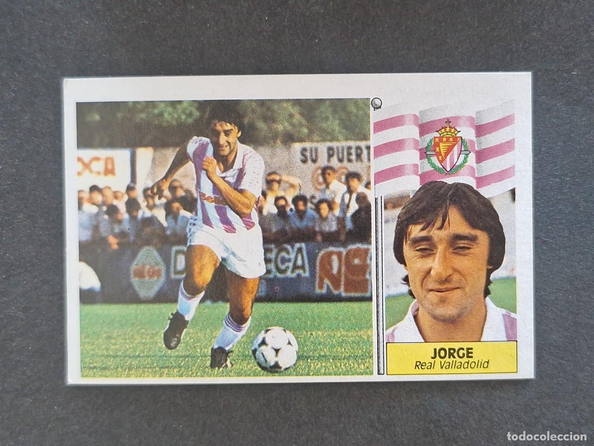 Cromos de f&uacute;tbol: L3 JORGE REAL VALLADOLID LIGA ESTE 1986 1987 86 87 NUNCA PEGADO SIN PEGAR