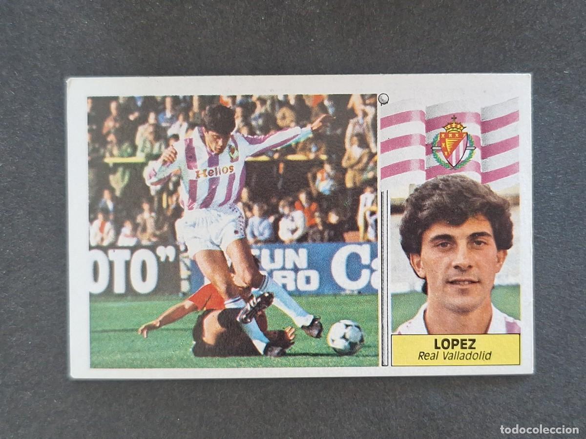 Cromos de f&uacute;tbol: L3 LOPEZ REAL VALLADOLID LIGA ESTE 1986 1987 86 87 NUNCA PEGADO SIN PEGAR