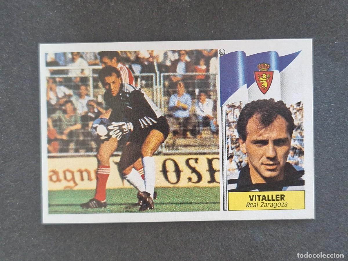 Cromos de f&uacute;tbol: L3 VITALLER REAL ZARAGOZA LIGA ESTE 1986 1987 86 87 NUNCA PEGADO SIN PEGAR