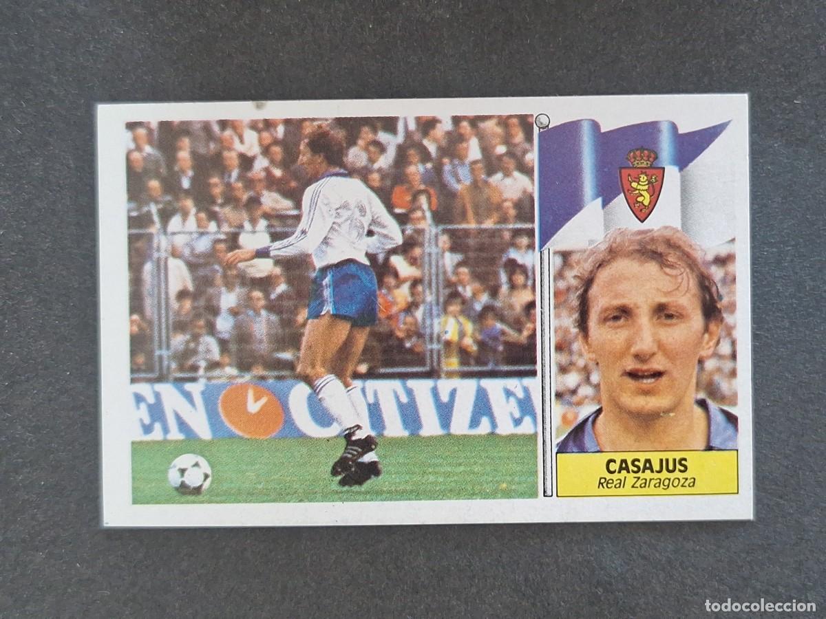Cromos de f&uacute;tbol: L3 CASAJUS REAL ZARAGOZA LIGA ESTE 1986 1987 86 87 NUNCA PEGADO SIN PEGAR