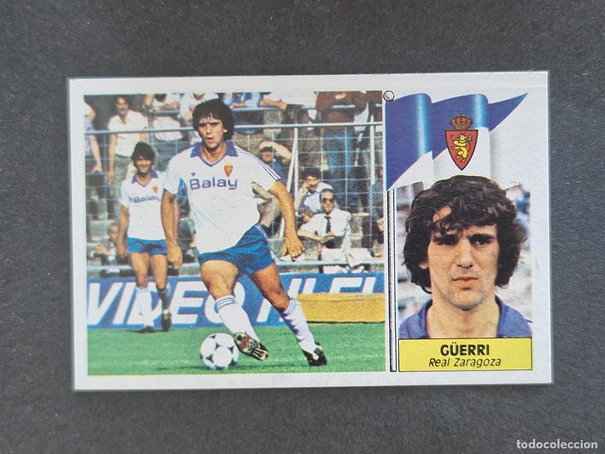 Cromos de f&uacute;tbol: L3 G&Uuml;ERRI REAL ZARAGOZA LIGA ESTE 1986 1987 86 87 NUNCA PEGADO SIN PEGAR