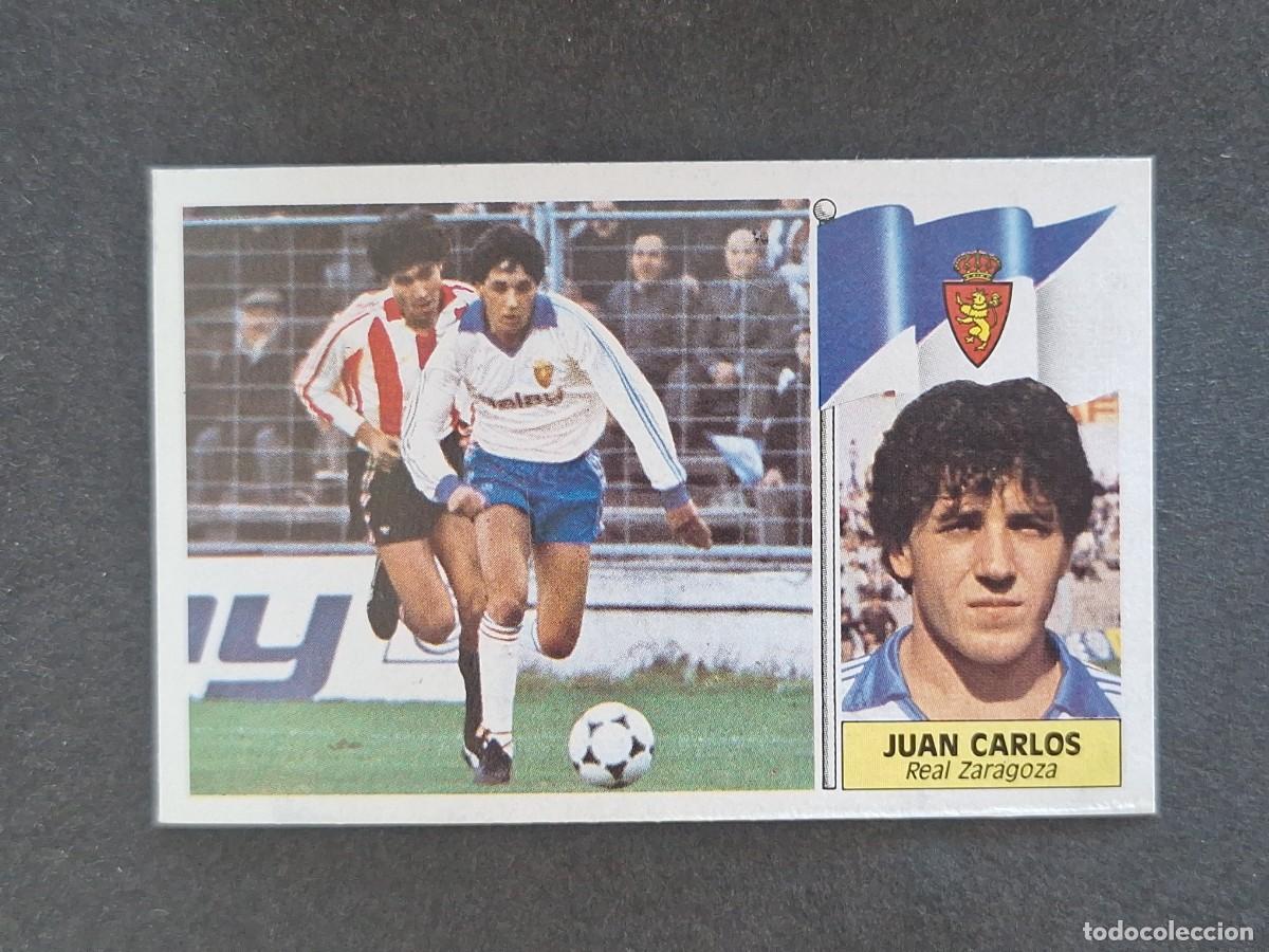 Cromos de f&uacute;tbol: L3 JUAN CARLOS REAL ZARAGOZA LIGA ESTE 1986 1987 86 87 NUNCA PEGADO SIN PEGAR