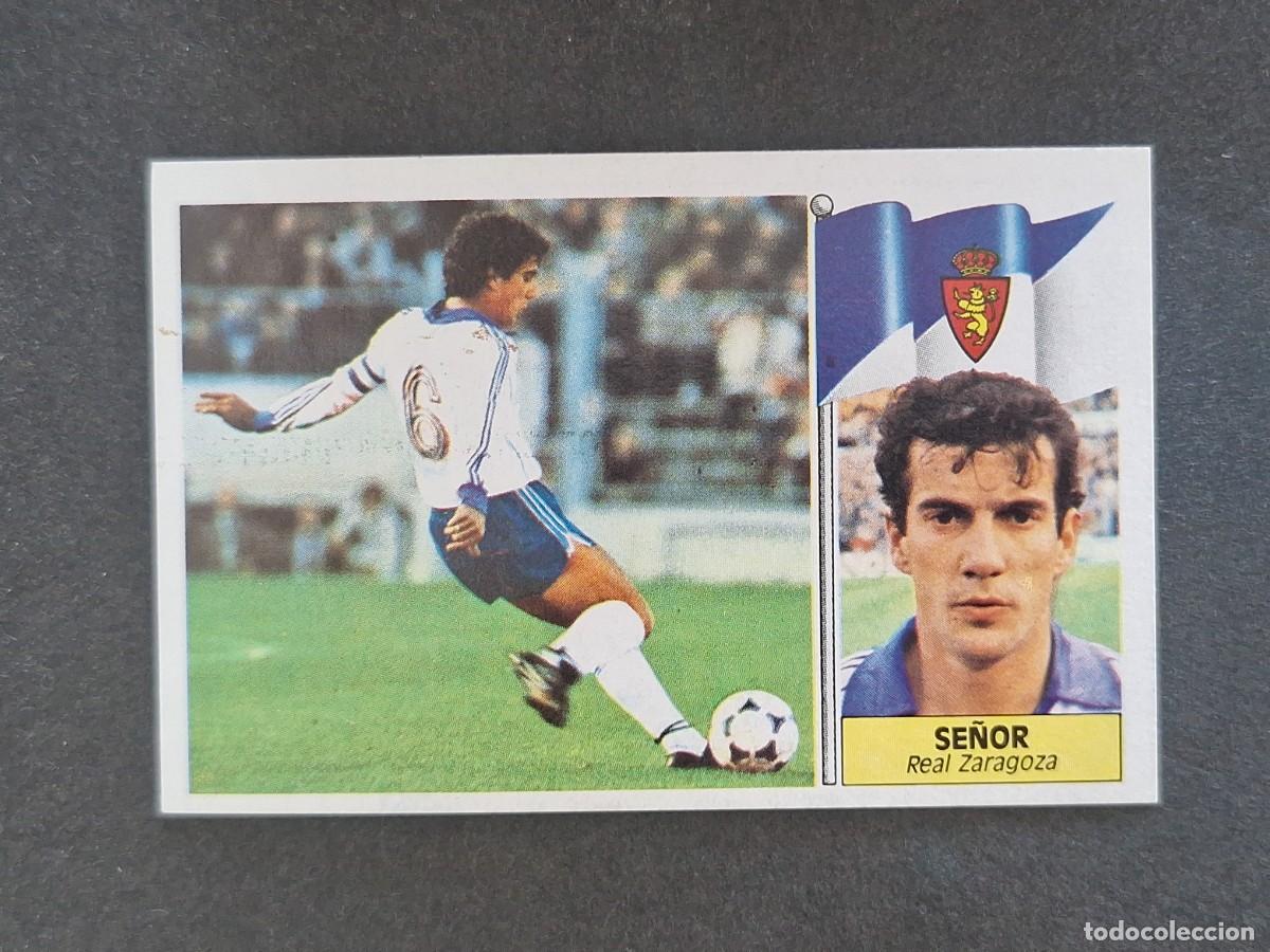 Cromos de f&uacute;tbol: L3 SE&Ntilde;OR REAL ZARAGOZA LIGA ESTE 1986 1987 86 87 NUNCA PEGADO SIN PEGAR