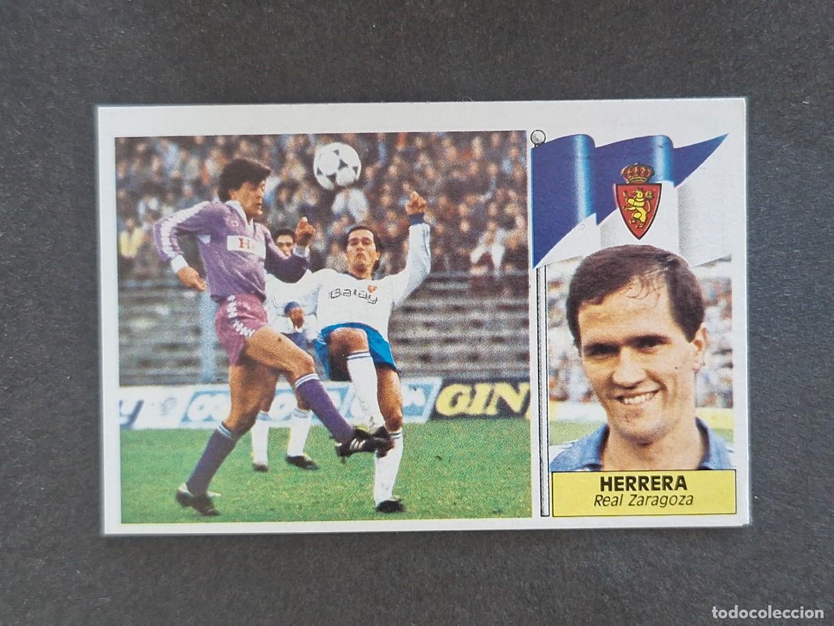 Cromos de f&uacute;tbol: L3 HERRERA REAL ZARAGOZA LIGA ESTE 1986 1987 86 87 NUNCA PEGADO SIN PEGAR