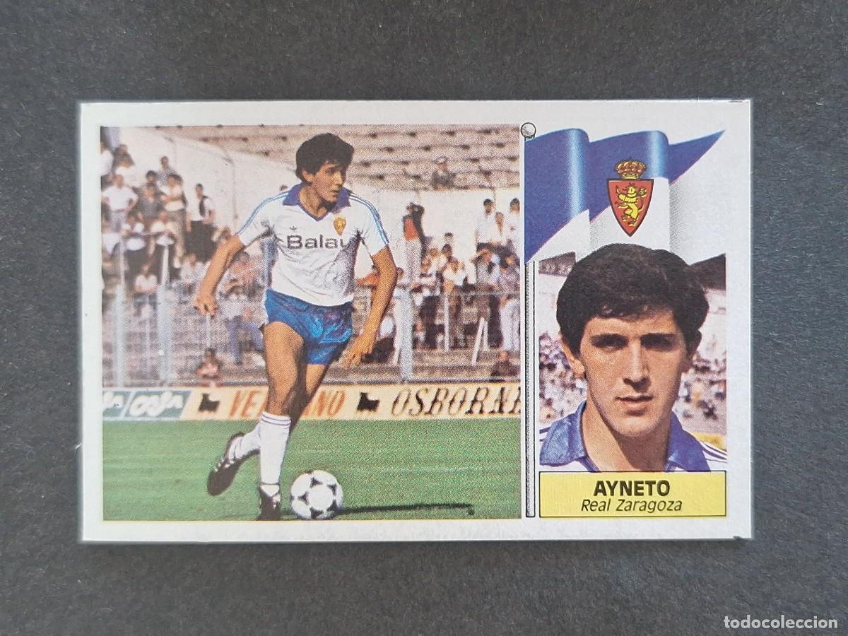 Cromos de f&uacute;tbol: L3 AYNETO REAL ZARAGOZA LIGA ESTE 1986 1987 86 87 NUNCA PEGADO SIN PEGAR