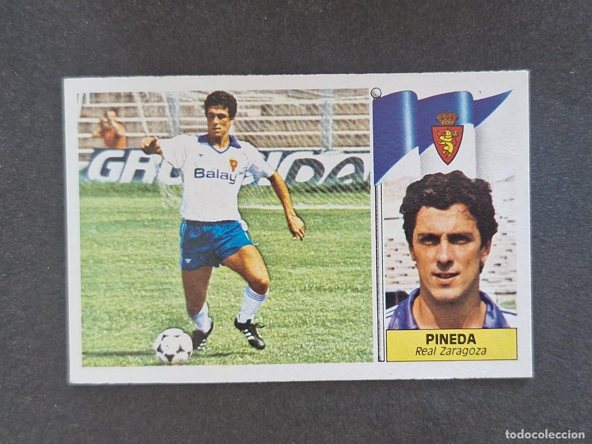 Cromos de f&uacute;tbol: L3 PINEDA REAL ZARAGOZA LIGA ESTE 1986 1987 86 87 NUNCA PEGADO SIN PEGAR