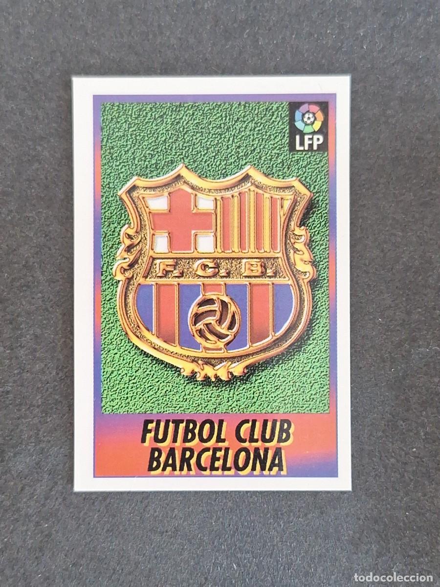 Cromos de f&uacute;tbol: L1 ESCUDO F. C. BARCELONA 1 BOLLYCAO FUTBOL LIGA 1996 1997 96 97 NUNCA PEGADO SIN PEGAR