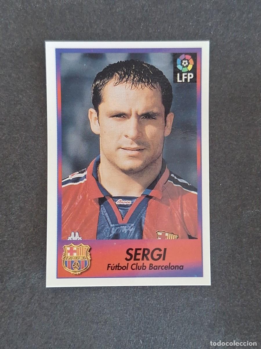 Cromos de f&uacute;tbol: L1 SERGI F. C. BARCELONA 3 BOLLYCAO FUTBOL LIGA 1996 1997 96 97 NUNCA PEGADO SIN PEGAR