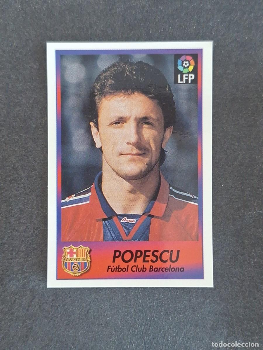 Cromos de f&uacute;tbol: L1 POPESCU F. C. BARCELONA 4 BOLLYCAO FUTBOL LIGA 1996 1997 96 97 NUNCA PEGADO SIN PEGAR