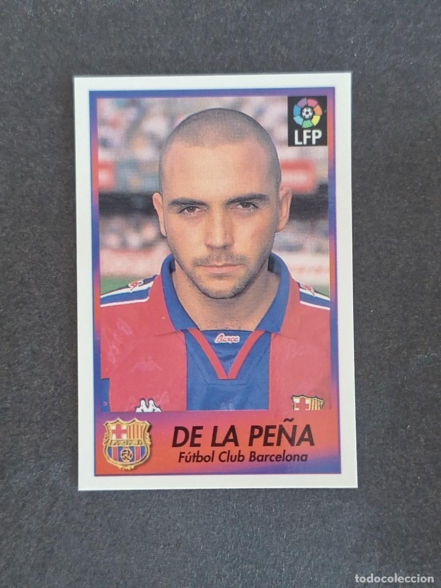 Cromos de f&uacute;tbol: L1 DE LA PE&Ntilde;A F. C. BARCELONA 6 BOLLYCAO FUTBOL LIGA 1996 1997 96 97 NUNCA PEGADO SIN PEGAR