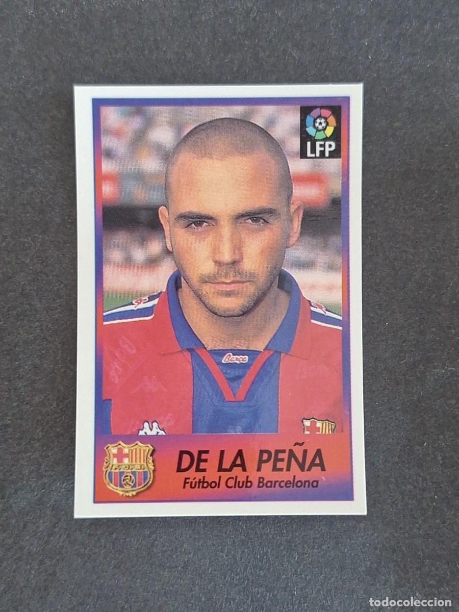 Cromos de f&uacute;tbol: L1 DE LA PE&Ntilde;A F. C. BARCELONA 6 BOLLYCAO FUTBOL LIGA 1996 1997 96 97 NUNCA PEGADO SIN PEGAR