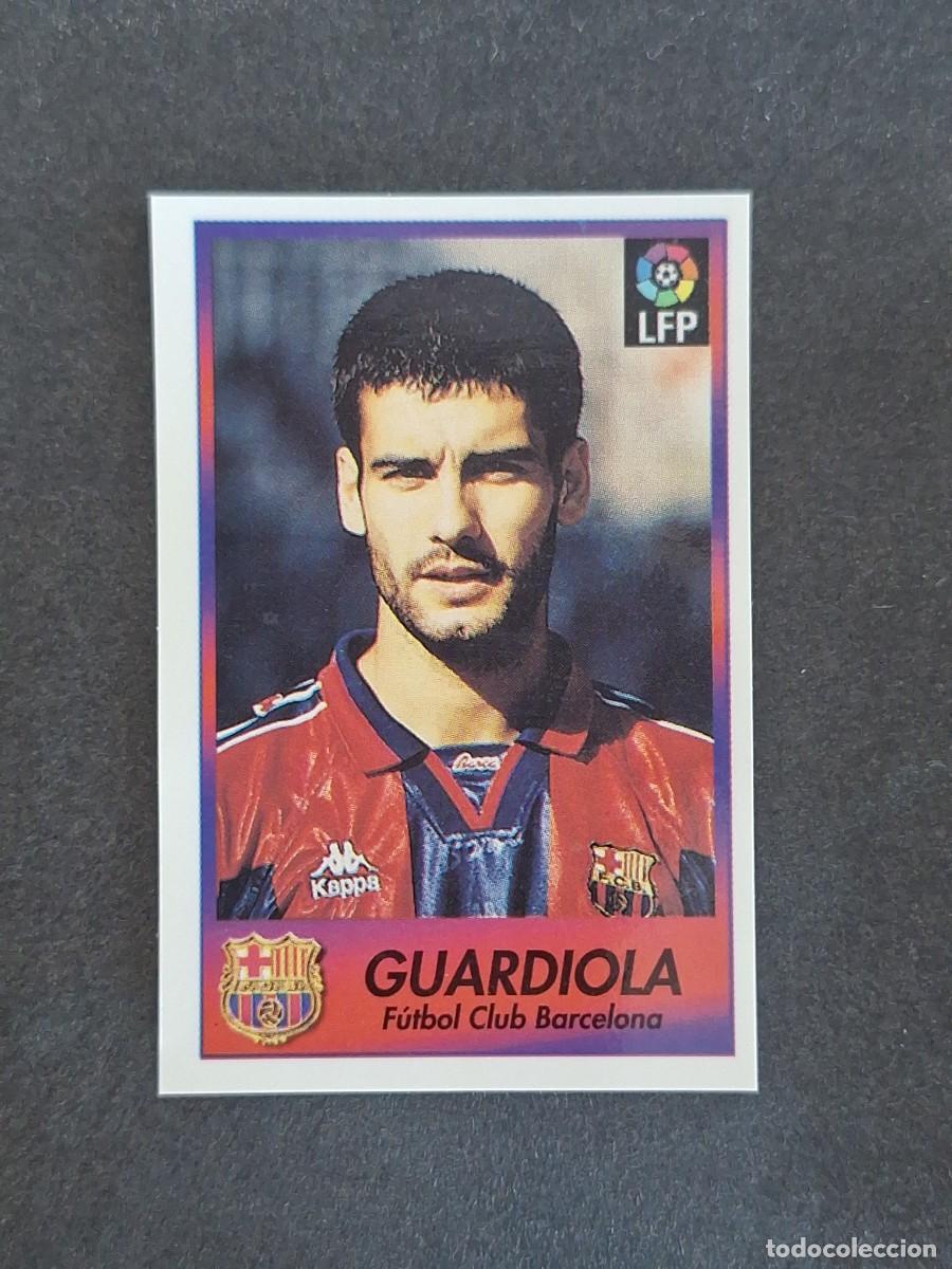 Cromos de f&uacute;tbol: L1 GUARDIOLA F. C. BARCELONA 7 BOLLYCAO FUTBOL LIGA 1996 1997 96 97 NUNCA PEGADO SIN PEGAR