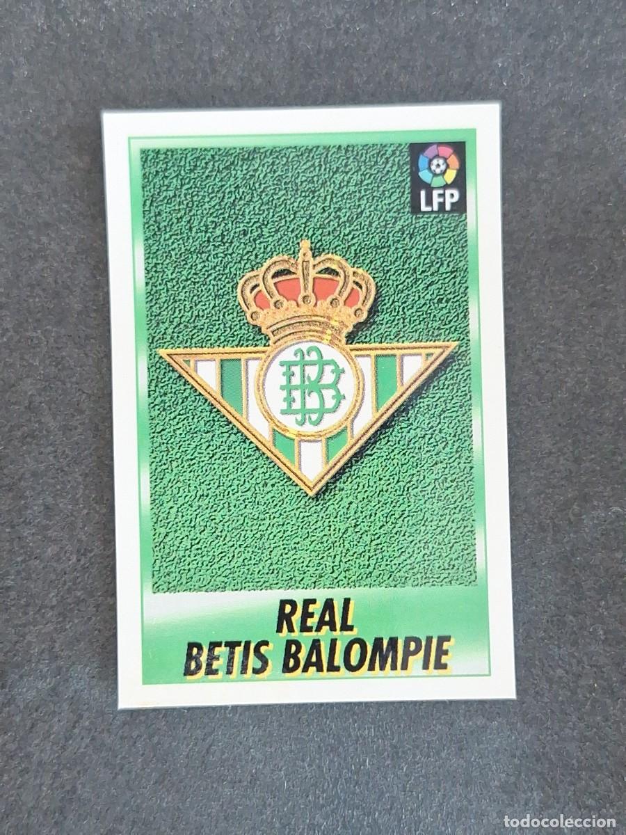 Cromos de f&uacute;tbol: L1 ESCUDO REAL BETIS BALOMPIE 14 BOLLYCAO FUTBOL LIGA 1996 1997 96 97 NUNCA PEGADO SIN PEGAR