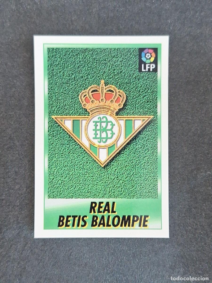 Cromos de f&uacute;tbol: L1 ESCUDO REAL BETIS BALOMPIE 14 BOLLYCAO FUTBOL LIGA 1996 1997 96 97 NUNCA PEGADO SIN PEGAR