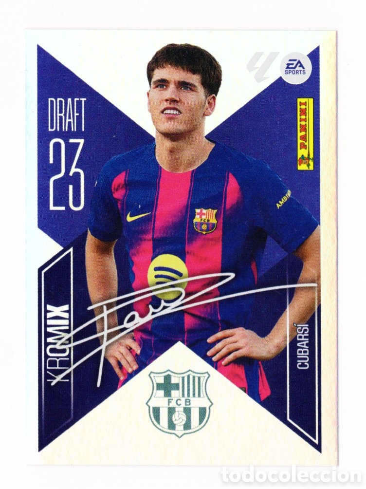 Cromos de f&uacute;tbol: Cubarsi FC Barcelona Draft 23 Kromix K6 la liga este 26/27 2026 2027