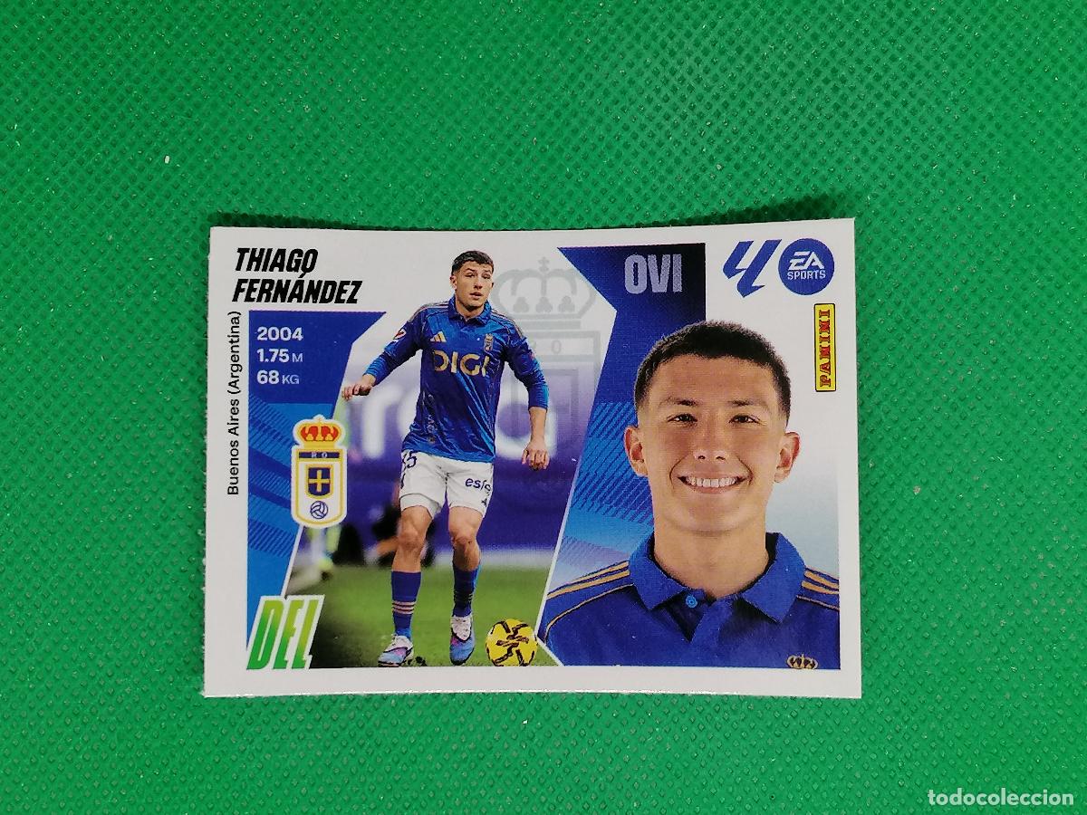 Cromos de f&uacute;tbol: 27 THIAGO FERNANDEZ OVIEDO MERCADO INVIERNO ⚽ PANINI LIGA ESTE 25 26 2025 2026 ⚽