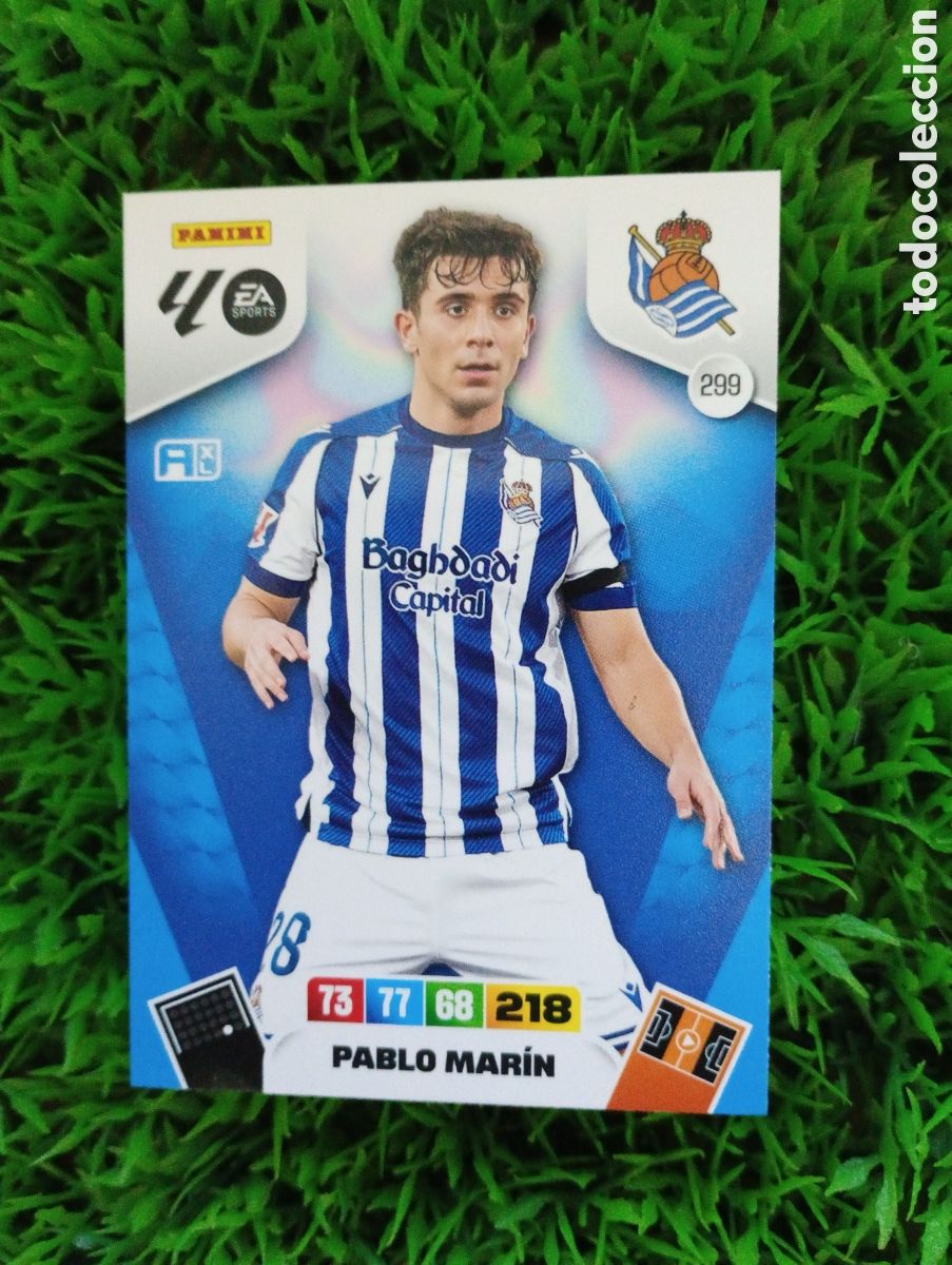 Cromos de f&uacute;tbol: Pablo Marin Real Sociedad Adrenalyn 25-26 # 299