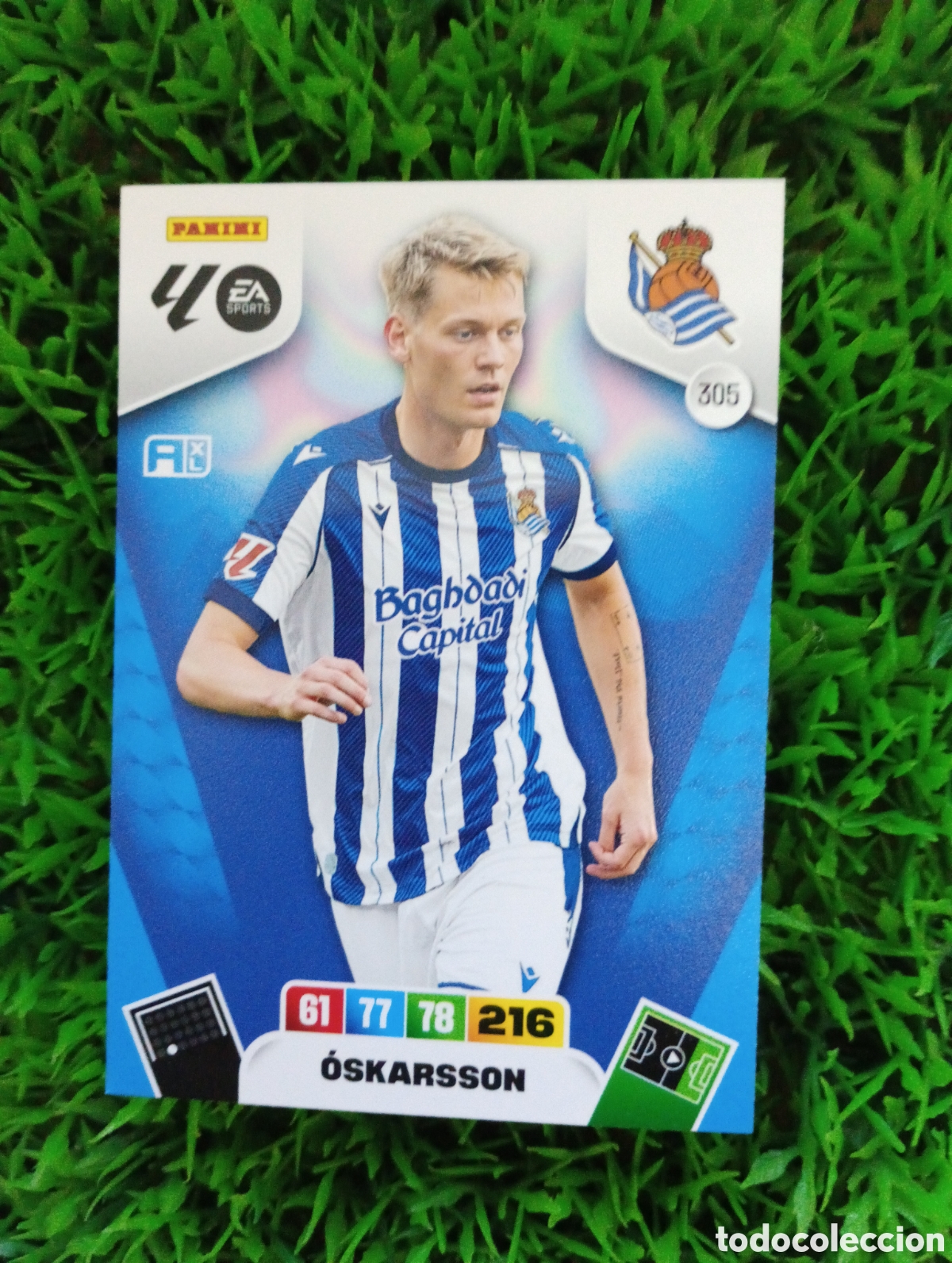 Cromos de f&uacute;tbol: Oskarsson Real Sociedad Adrenalyn 25-26 # 305