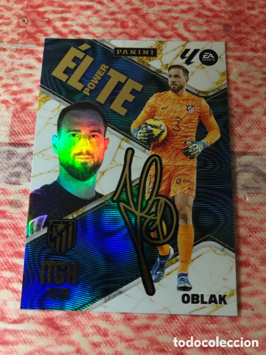 Cromos de f&uacute;tbol: P14 OBLAK ATLETICO DE MADRID ELITE POWER FICHAS ALBUM MEGACRACKS 2025 2026 MGK 25 26