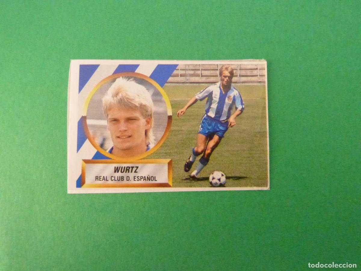 Cromos de f&uacute;tbol: CROMO FUTBOL WURTZ R.C.D. ESPA&Ntilde;OL-ESPANYOL RECORTADO FICHAJE 12 LIGA ESTE 1988-1989/88-89