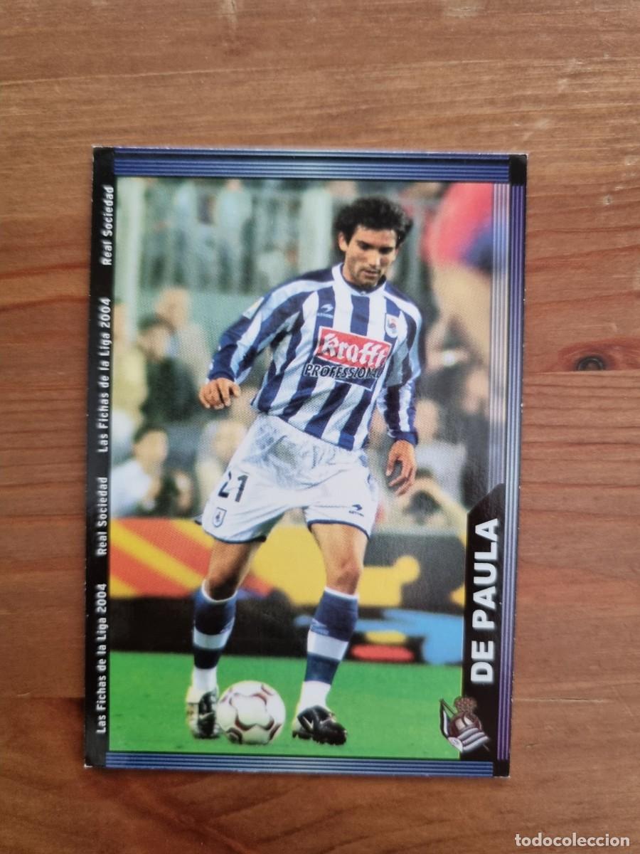 Cromos de f&uacute;tbol: 571+ DE PAULA (Real Sociedad) &Uacute;LTIMA HORA. Las Fichas de la Liga 2003 2004 03 04 (Mundicromo)