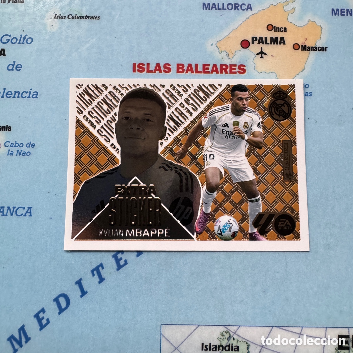 Cromos de f&uacute;tbol: Mbappe extra sticker Bronce Del Real Madrid cromo de la liga este 26-27 2026-2027