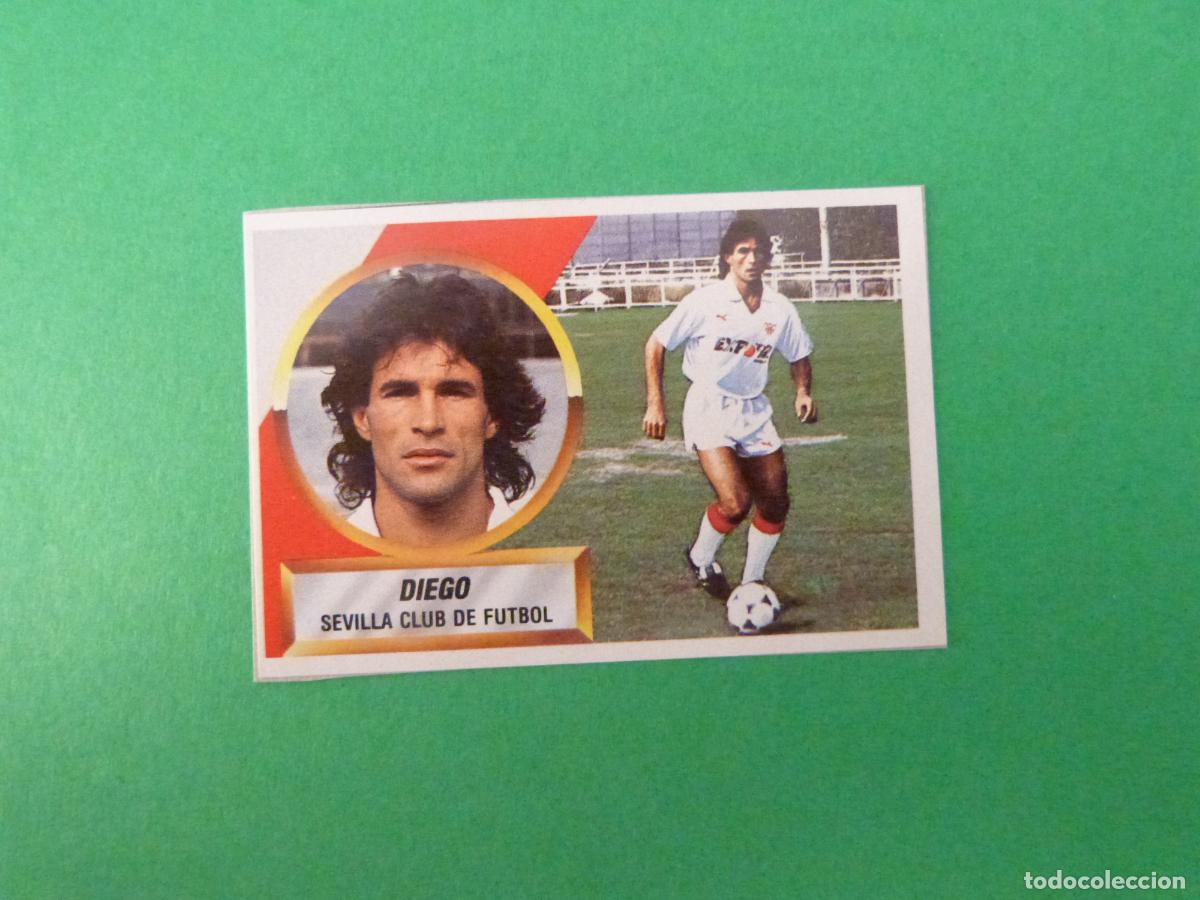 Cromos de f&uacute;tbol: CROMO FUTBOL DIEGO SEVILLA F.C. RECORTADO N&ordm; 7 B LIGA ESTE 1988-1989/88-89