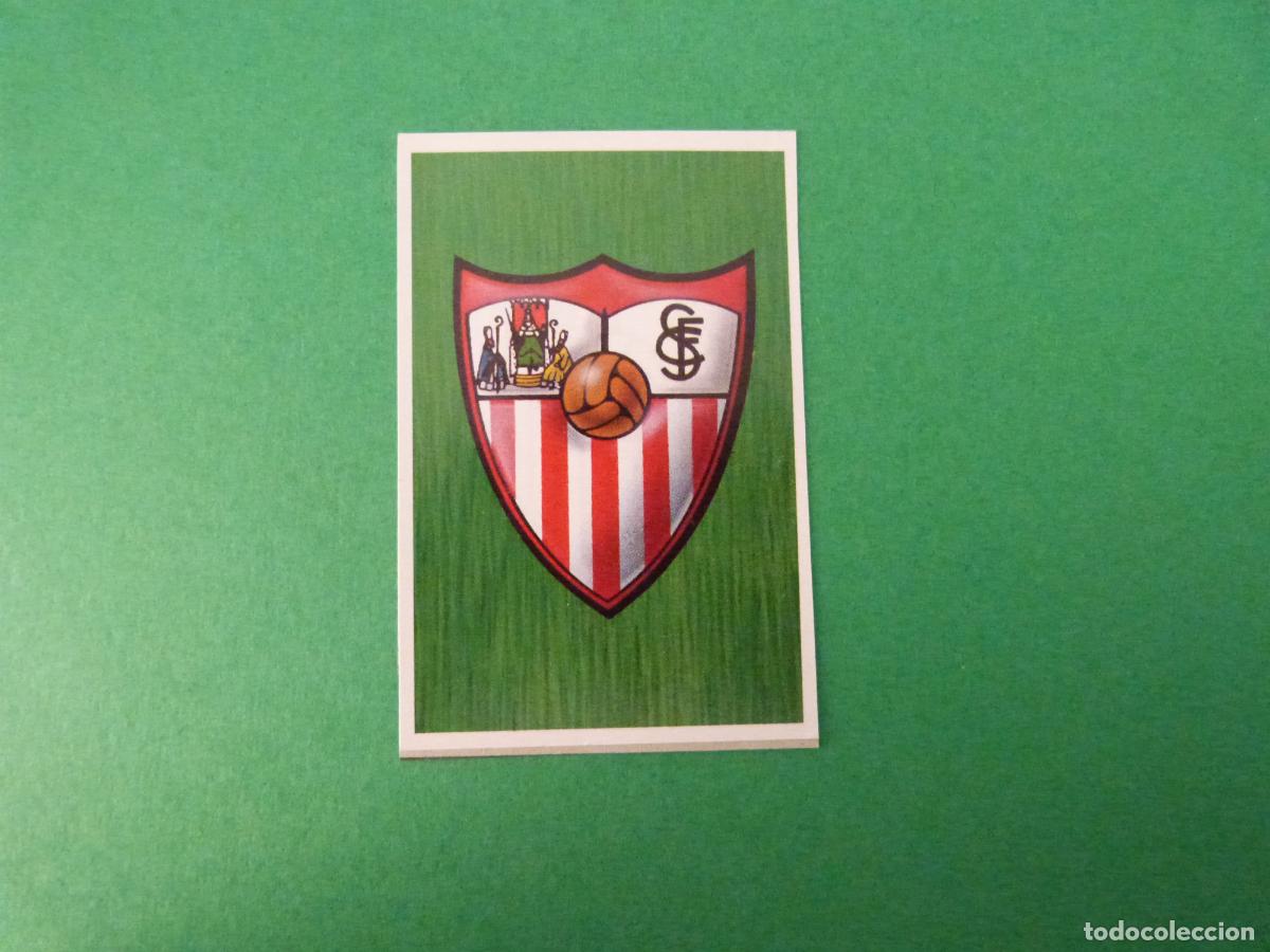 Cromos de Futebol: CROMO FUTBOL ESCUDO SEVILLA F.C. RECORTADO LIGA ESTE 1988-1989/88-89