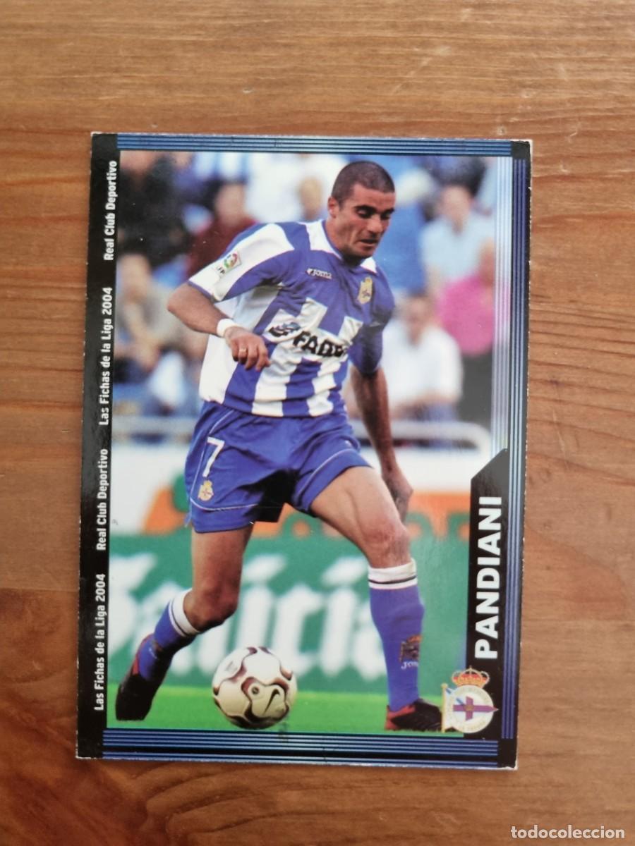 Cromos de f&uacute;tbol: 585+ PANDIANI (Deportivo La Coru&ntilde;a) &Uacute;LTIMA HORA. Las Fichas de la Liga 2003 2004 03 04 (Mundicromo)