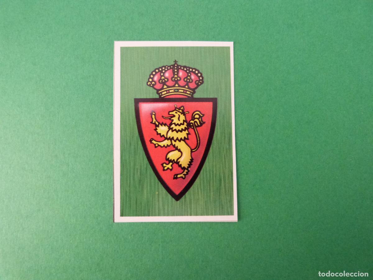 Cromos de f&uacute;tbol: CROMO FUTBOL ESCUDO REAL ZARAGOZA RECORTADO LIGA ESTE 1988-1989/88-89
