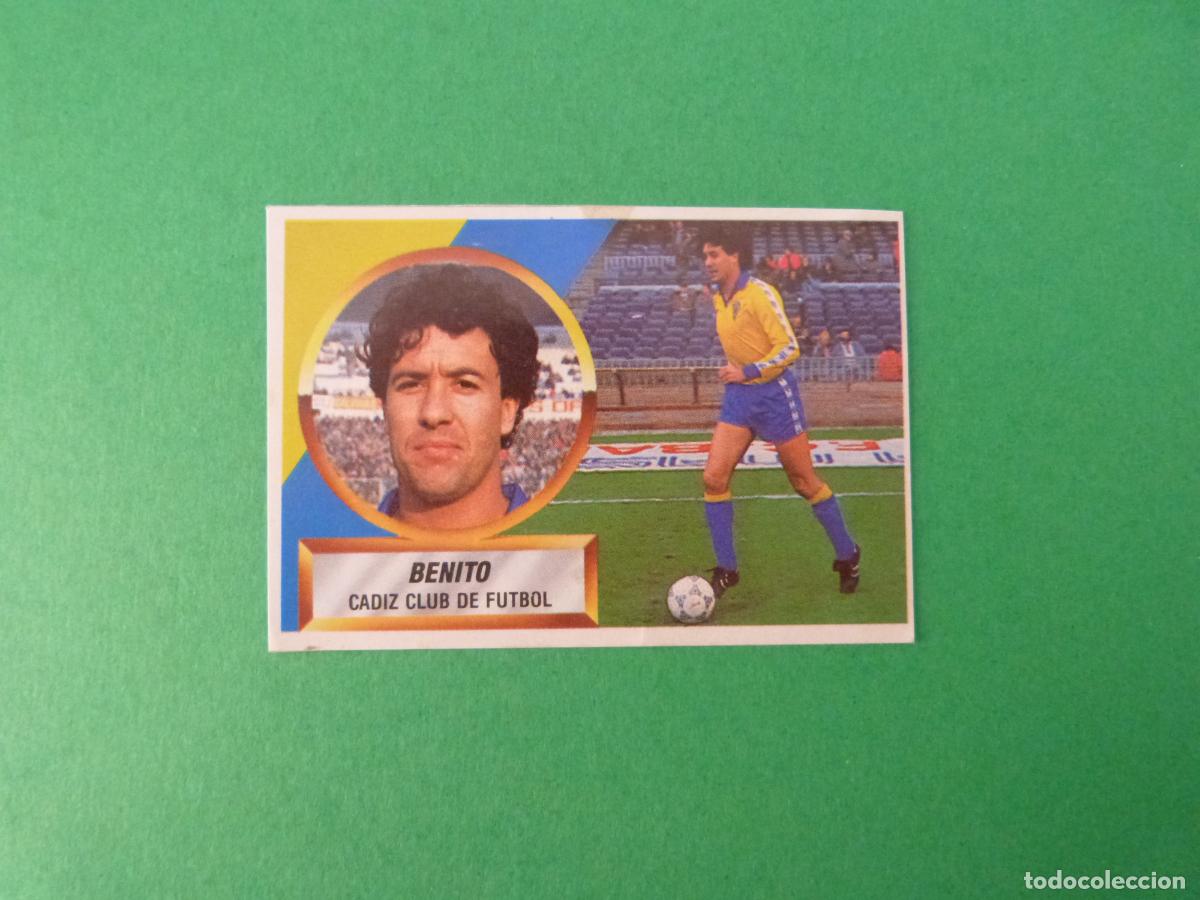 Cromos de f&uacute;tbol: CROMO FUTBOL BENITO CADIZ C.F. RECORTADO N&ordm; 10 B LIGA ESTE 1988-1989/88-89