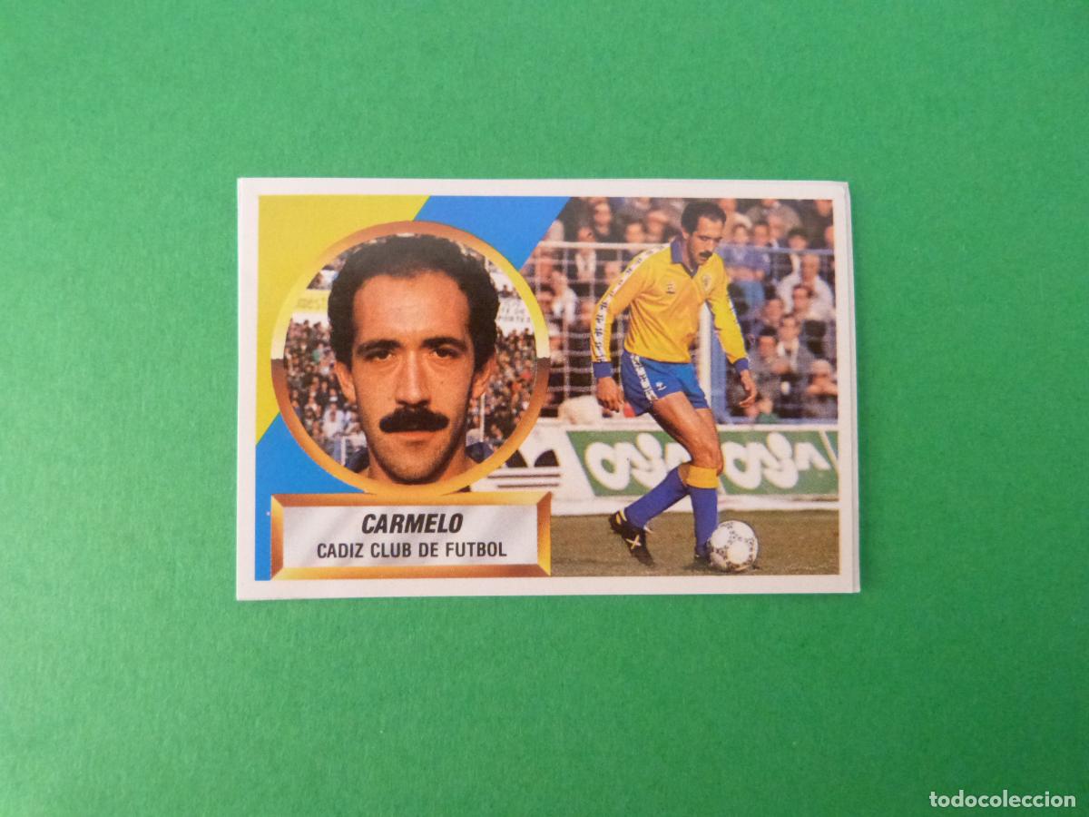 Cromos de f&uacute;tbol: CROMO FUTBOL CARMELO CADIZ C.F. RECORTADO N&ordm; 4 LIGA ESTE 1988-1989/88-89