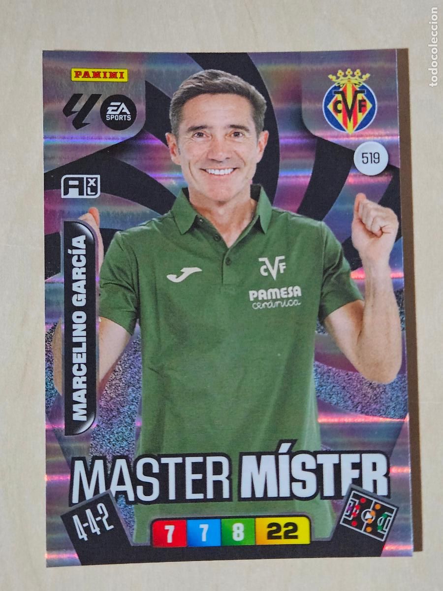 Cromos de f&uacute;tbol: FICHA N&ordm; 519 MARCELINO GARCIA - ADRENALYN 25 26 - PANINI 2025 - 26 - CROMO - MASTER MISTER