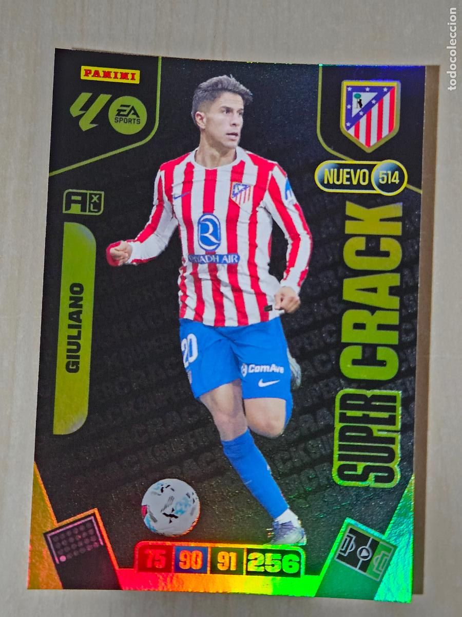 Cromos de f&uacute;tbol: FICHA N&ordm; 514 GIULIANO - ADRENALYN 25 26 - PANINI 2025 - 26 - CROMO - NUEVO SUPER CRACK