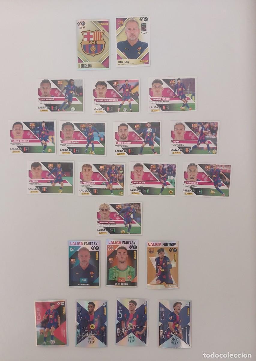 Football Stickers: Lote 21 cromos FC Barcelona Liga Este 2026/27