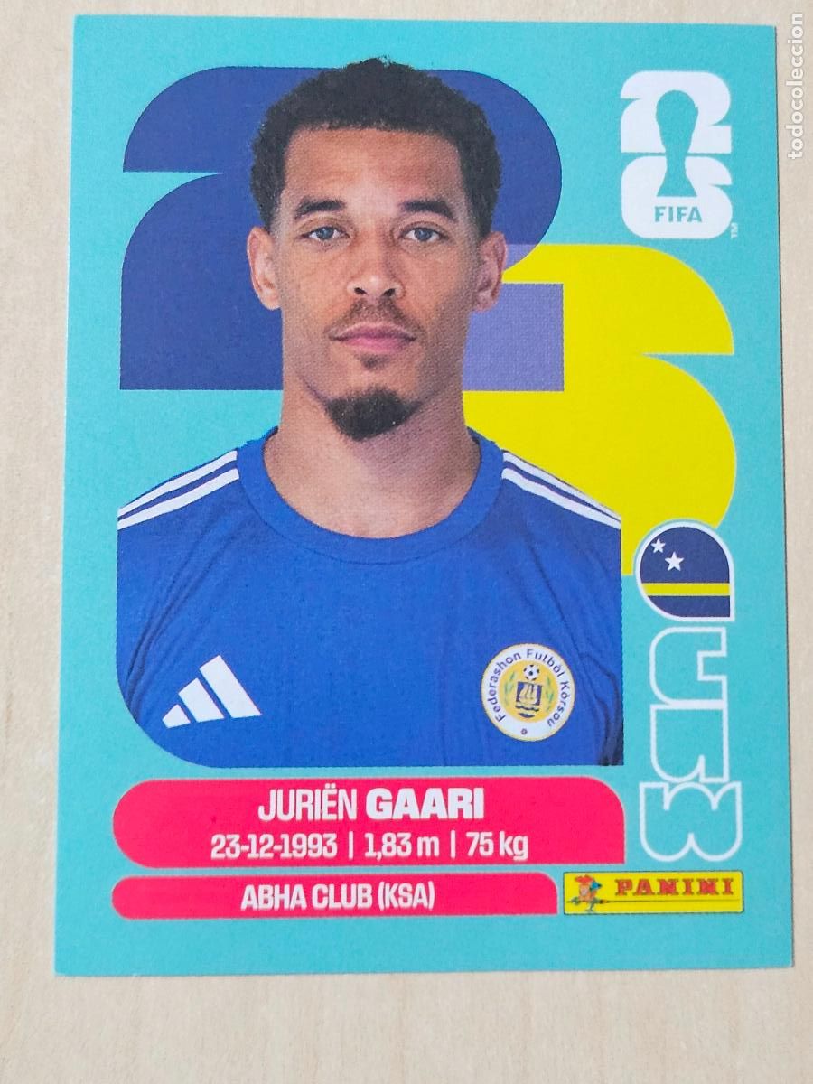 Cromos de f&uacute;tbol: CROMO CUW5 CUW 5 JURIEN GAARI - MUNDIAL FIFA WORLD CUP 2026 STICKER PANINI SIN PEGAR