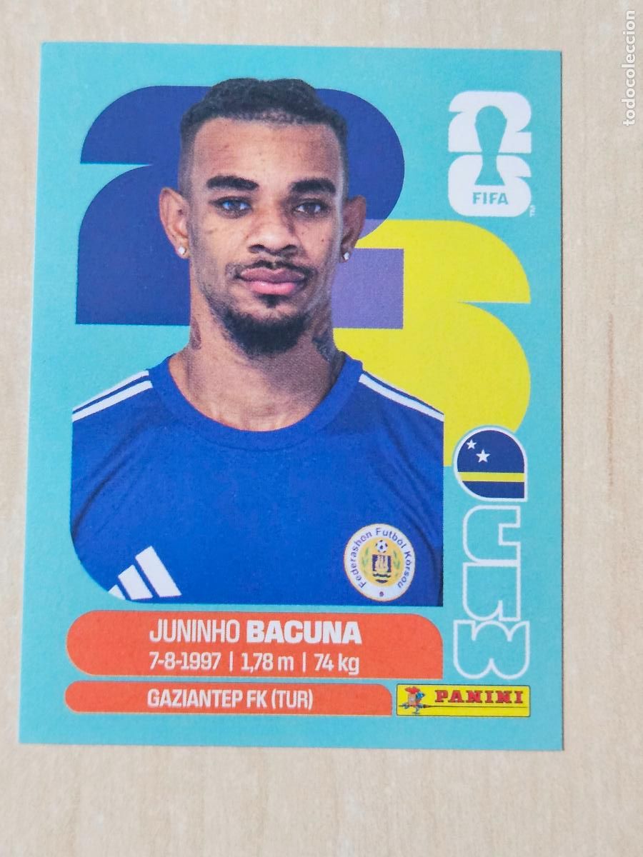 Cromos de f&uacute;tbol: CROMO CUW11 CUW 11 JUNINHO BACUNA - MUNDIAL FIFA WORLD CUP 2026 STICKER PANINI SIN PEGAR